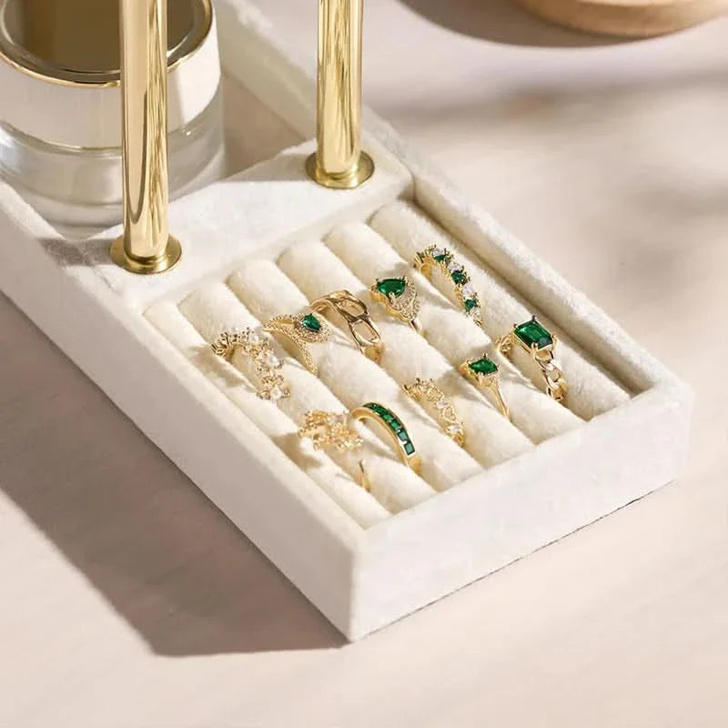 DISPLAYLIVA – Elegant Two-Level Jewelry Stand for Bracelets