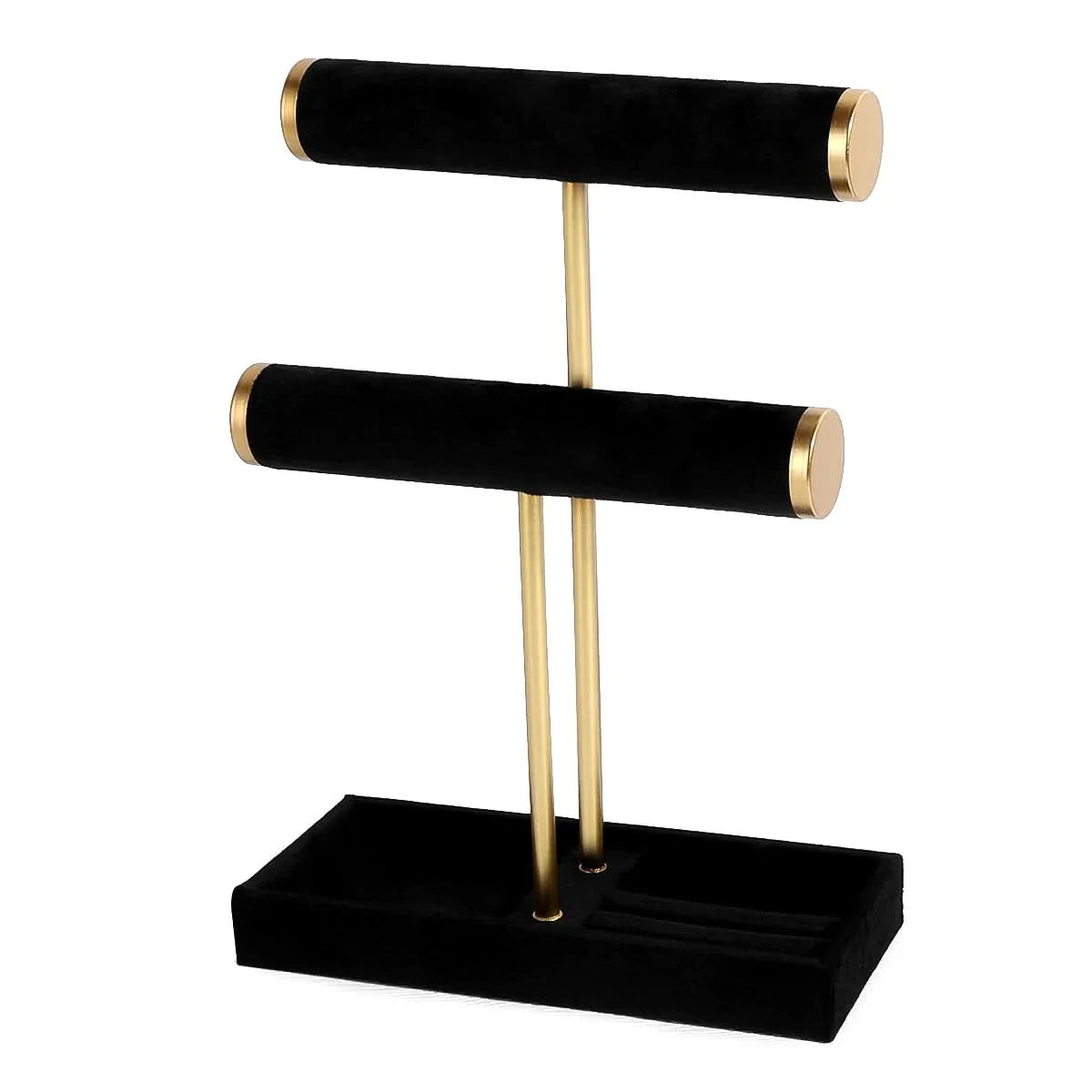 DISPLAYLIVA – Elegant Two-Level Jewelry Stand for Bracelets