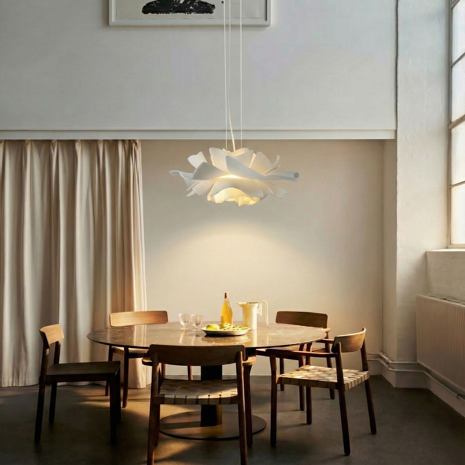 LOTARA – Elegant Lotus Pendant Light for Warm Ambient Interiors