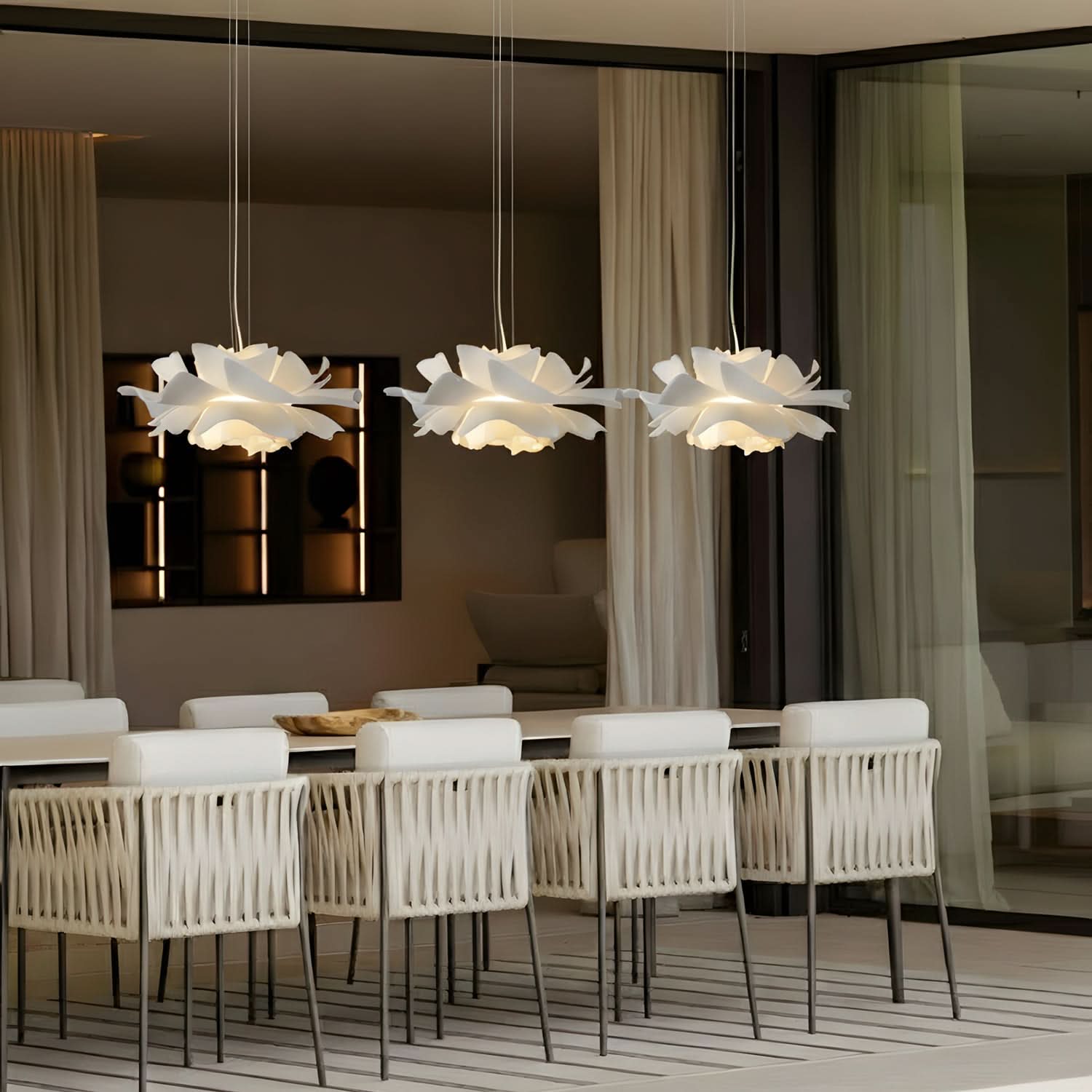 LOTARA – Elegant Lotus Pendant Light for Warm Ambient Interiors
