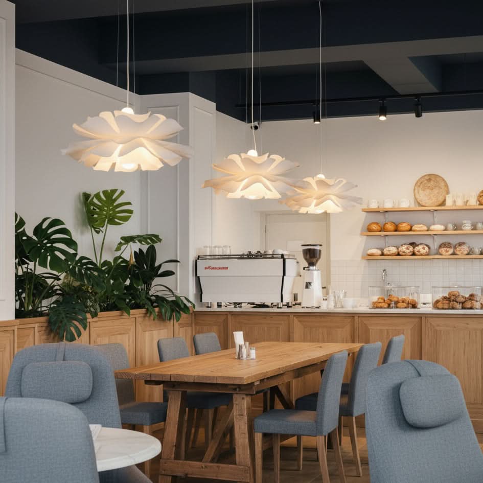 LOTARA – Elegant Lotus Pendant Light for Warm Ambient Interiors