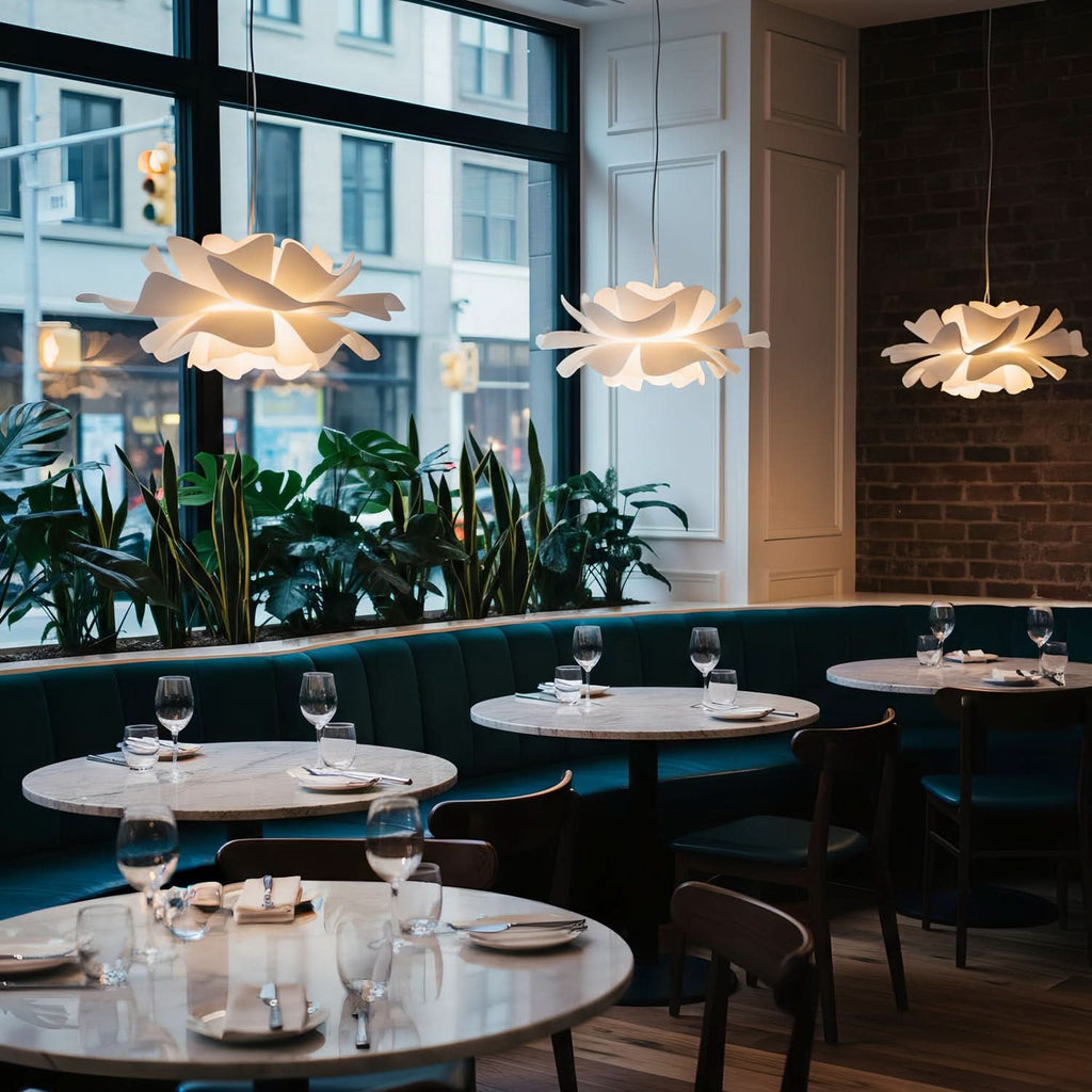 LOTARA – Elegant Lotus Pendant Light for Warm Ambient Interiors