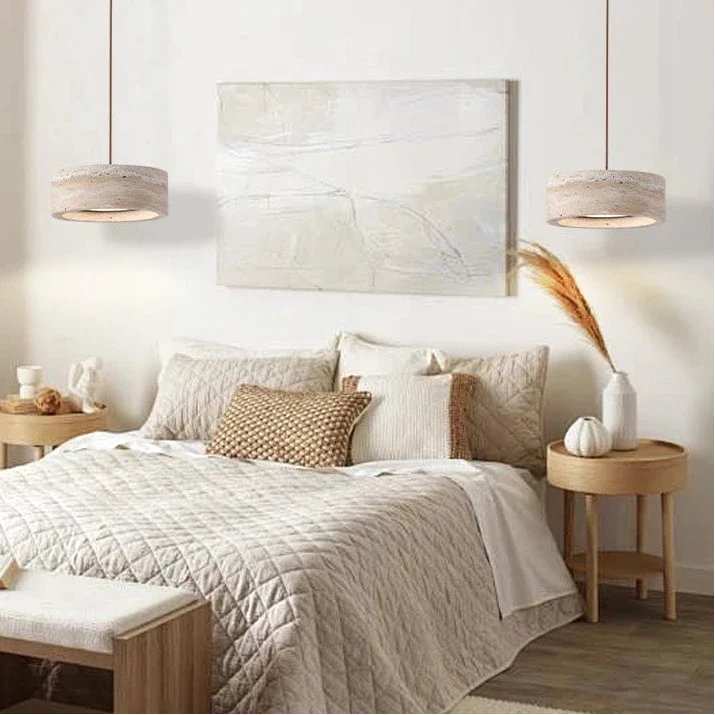 LUMENEST – Travertine Accent Pendant for Contemporary Homes
