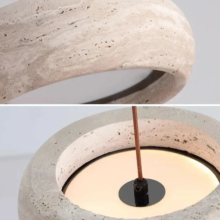LUMENEST – Travertine Accent Pendant for Contemporary Homes
