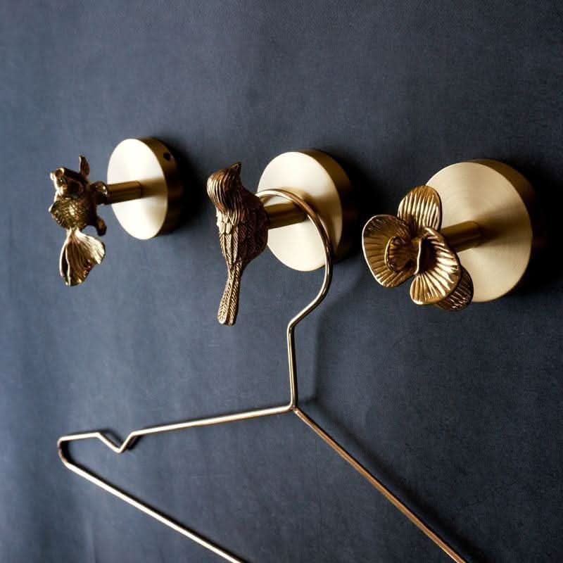 SAFARIGRIP – Brass Animal Head Hooks for Entryway Storage