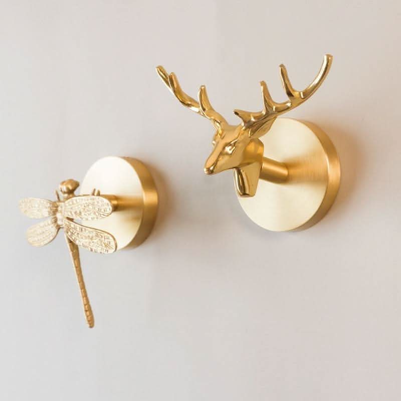 SAFARIGRIP – Brass Animal Head Hooks for Entryway Storage